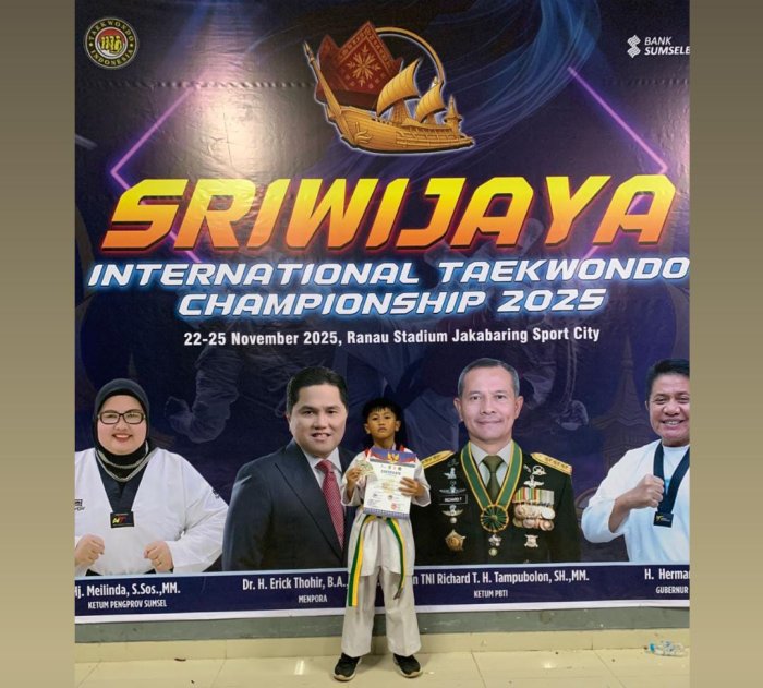 Zakir Siswa MIN Kota Jambi Raih Perak di Kejuaraan Taekwondo Internasional Zakir Siswa MIN Kota Jambi Raih Perak di Kejuaraan Taekwondo Internasional