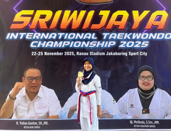 Fazila Siswi MIN Jambi Sabet Emas di Kejuaraan Taekwondo Internasional Fazila Siswi MIN Jambi Sabet Emas di Kejuaraan Taekwondo Internasional