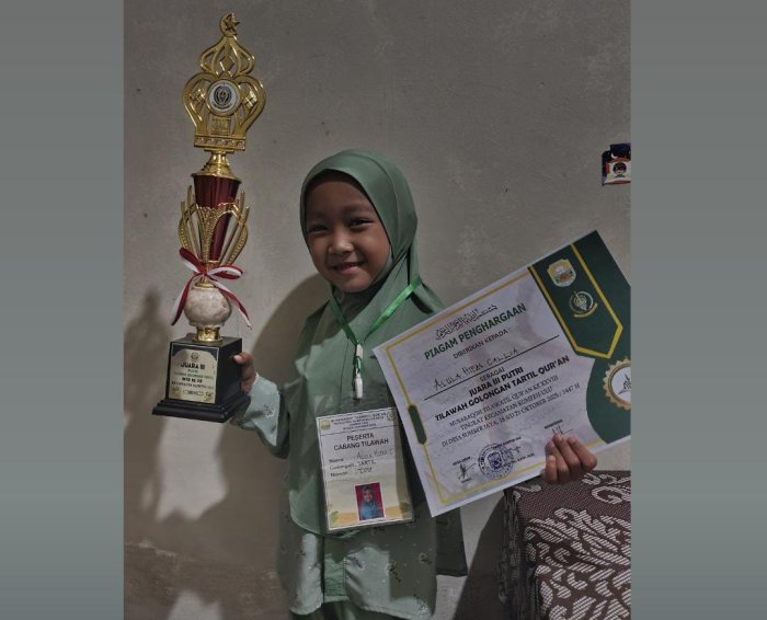 Alula Hifza Callia Raih Juara 3 Tilawah Quran Alula Hifza Callia Raih Juara 3 Tilawah Quran