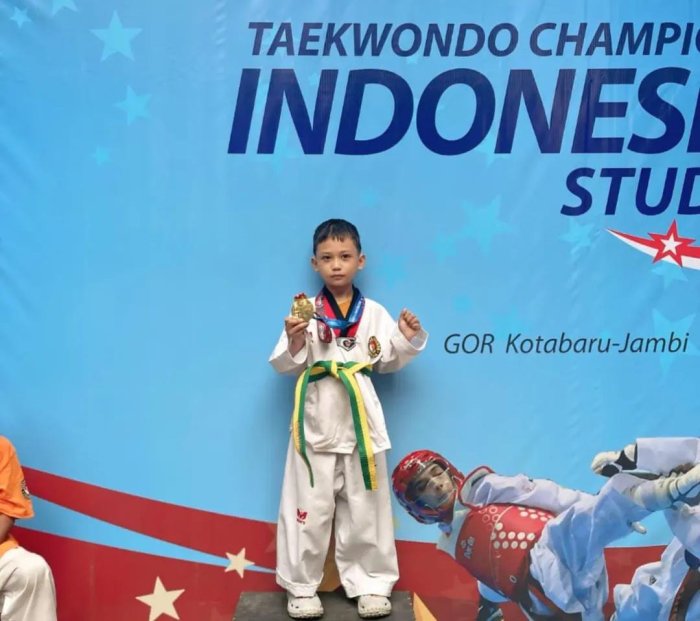 Kemas Afif Raih Juara 1 Taekwondo Piala Wali Kota Jambi Kemas Afif Raih Juara 1 Taekwondo Piala Wali Kota Jambi