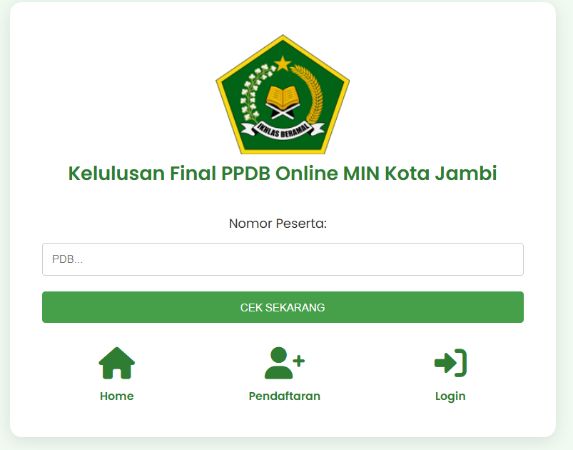 PENGUMUMAN KELULUSAN PPDB ONLINE 2025 PENGUMUMAN KELULUSAN PPDB ONLINE 2025